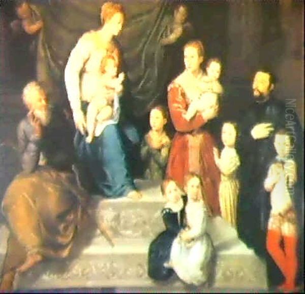 The Virgin And Child Enthroned With Saint Joseph.... - view 1