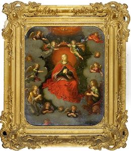 Vierge En Gloire Entoure D'anges