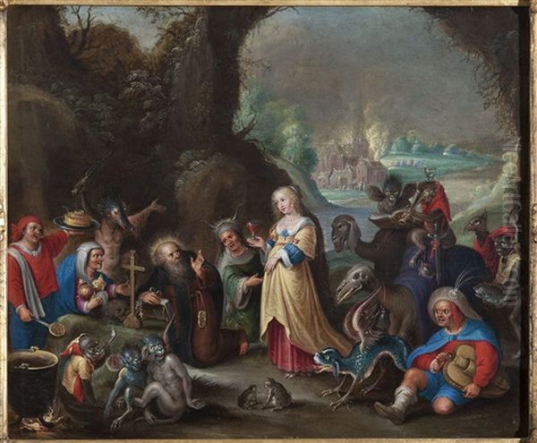 The Temptation Of Saint Anthony by Cornelis de Baellieur