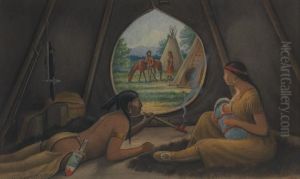 View From The Interior Of A Tipi by Cassily Adams