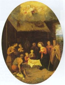 The Adoration Of The Shepherds by Cornelis de Baellieur