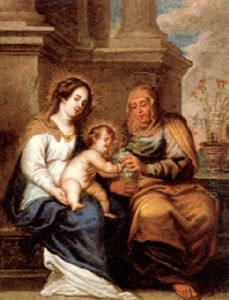 St.anne, The Madonna And The Christ Child