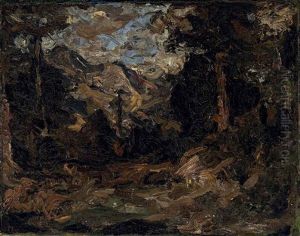 Weite Baumlandschaft by Fritz Baer