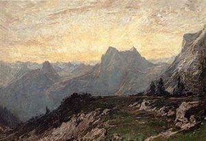 Hochgebirgslandschaft by Fritz Baer