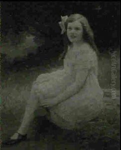 Portrait Of A Young Lady by William Jacob Baer