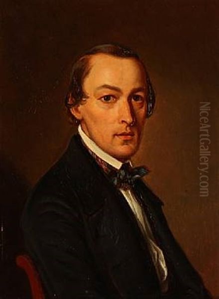 Portrait Of Accountant In The Ministry Of War, War Council, Later Head Of Finance Hans Henrik Thomsen (1817-1892) - view 1