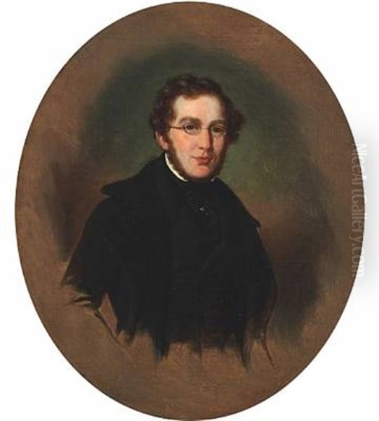 Portrait Of The Dansih Poet Hans Peter Holst - view 1