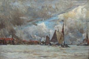Port De La Mer Du Nord by Albert Baertsoen