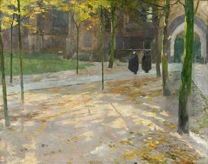 Seuil D'eglise, Nieuport by Albert Baertsoen