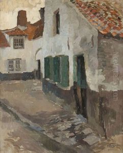 La Ferme Aux Tuiles Rouges by Albert Baertsoen