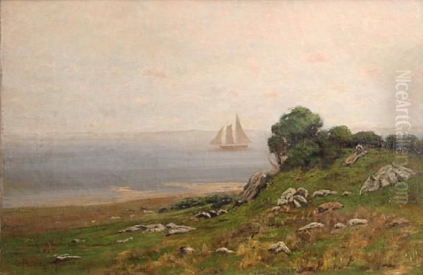 Ship Sailing Off The Coast, Thought To Be Sanfrancisco Bay - view 1