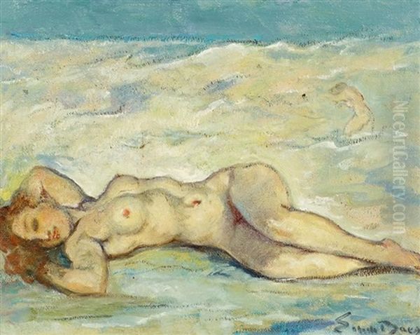 Weiblicher Akt Am Meer - view 1