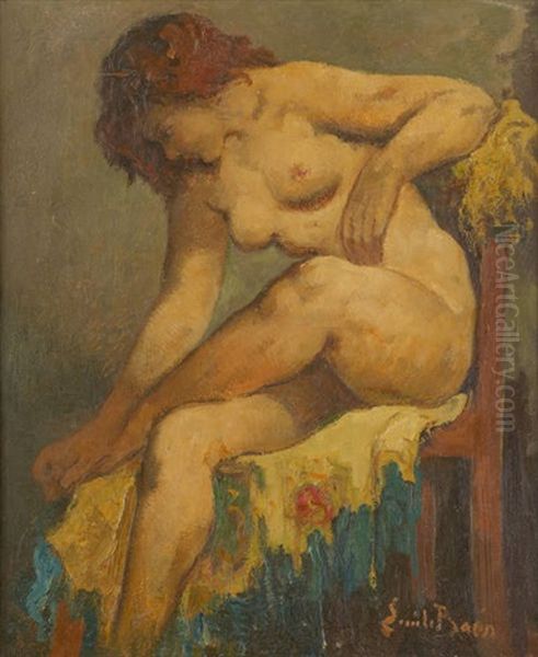 Jeune Femme Nue A La Chaise - view 1