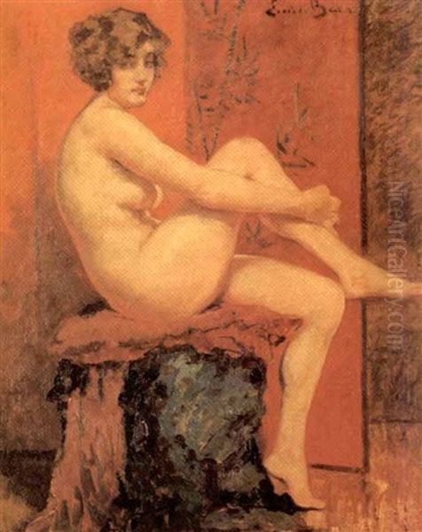 Nude Seated Woman - view 1