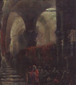 Slave Market, Jerusalem by Emile Baes