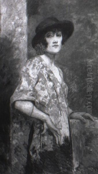 Femme Au Chapeau Noir - view 1