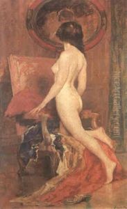 Nu Agenouille by Emile Baes