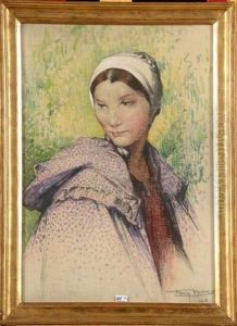 Portrait D'une Jeune Fille A La Coiffe Blanche