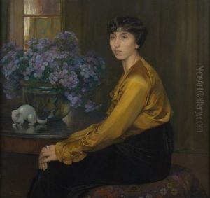 Portrait De (l'epouse De L'artiste?) by Firmin Baes