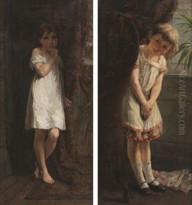Interieur Anime D'une Fille Timide Et D'une Fille Curieuse (pair)