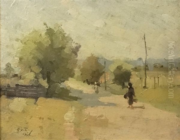 Woman With Pail - view 1