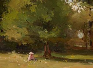 Personnage Sous Un Arbre Personnage Sous Un Arbre
