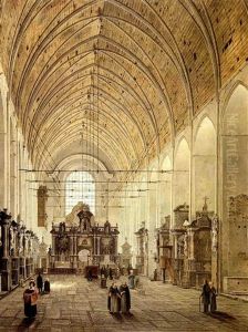 Interieur D'eglise by Angelus De Baets