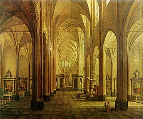 The Interior Of The St. Baafs-cathedral, Ghent - view 1