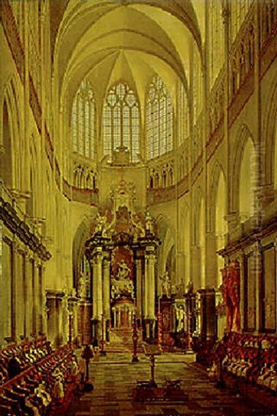 The Interior Of The Sint Baafs-cathedral, Ghent - view 1