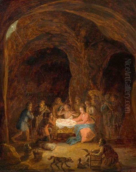 Adoration Of The Shepherds In A Cave - view 1