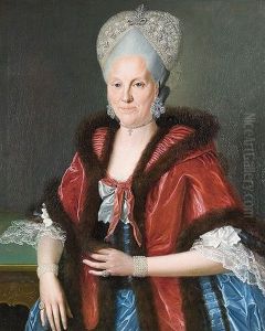 Damenbildnis by Johann Daniel Bager