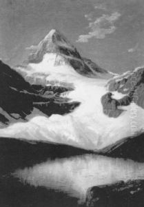 Mountain Lake With Glacier by Henry Howard Bagg