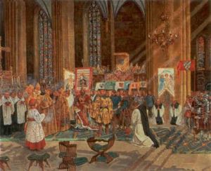 Kroningen Af Den 12 Arige Kong Valdemar, 1251 I Linkoping