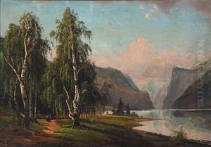 Landscapes From The Telemark In Norway (2 Works) by Magnus Thulstrup Bagge