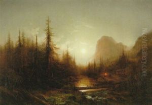 Landskap Med Fors - Mansken by Magnus Thulstrup Bagge