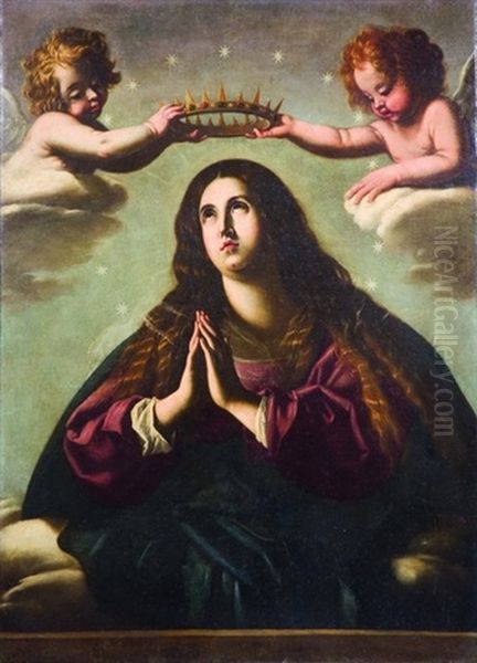 La Vergine Incoronata Da Due Angeli - view 1