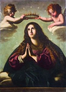La Vergine Incoronata Da Due Angeli by Cavaliere Giovanni Baglione