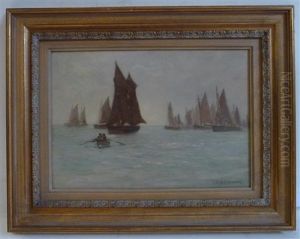 A Fishing Fleet by Joseph Richard Bagshaw