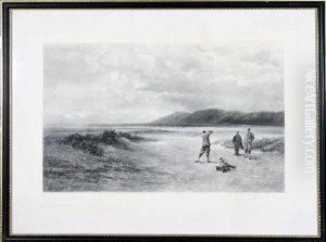 "edwardian Golfers At St. Andrews" - Photogravure, Limitededition by Douglas Adams