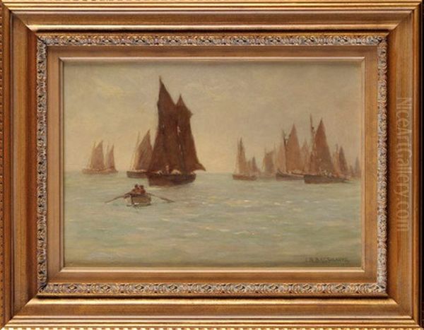 A Fishing Fleet Off The Yorkshire Coast - view 1