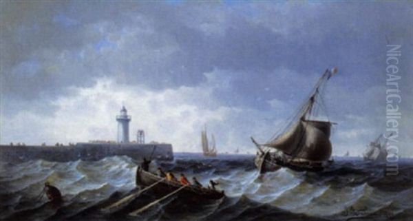 Havengezicht Met Vuurtoren - view 1