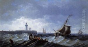 Havengezicht Met Vuurtoren