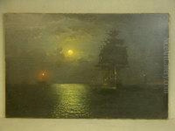 Clipper On A Calm Night Under A Full Moon - view 1