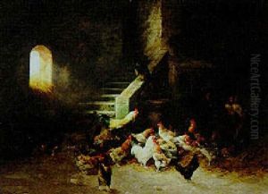 Poultry In A Barn