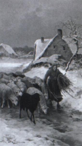 The Return Home In The Snow - view 1
