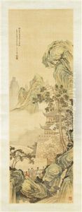 Mountainous Landscape by  Bai Zongwei