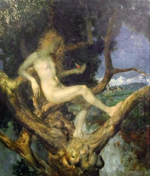 Nymph In A Tree - view 1
