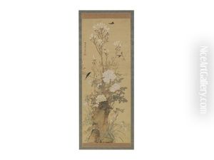 Figure Of Flower And Bird by Yamamoto Baiitsu