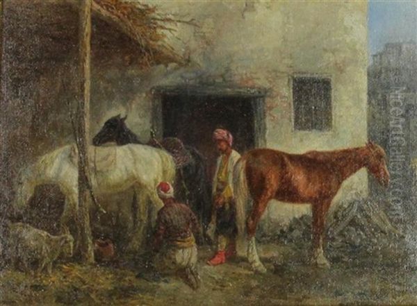 At Blacksmith's In Caucasus Village, 1883 - view 1