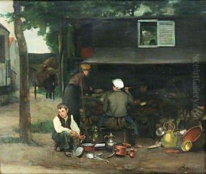 Les Etameurs A L'ouvrage by Antoine Jean Bail